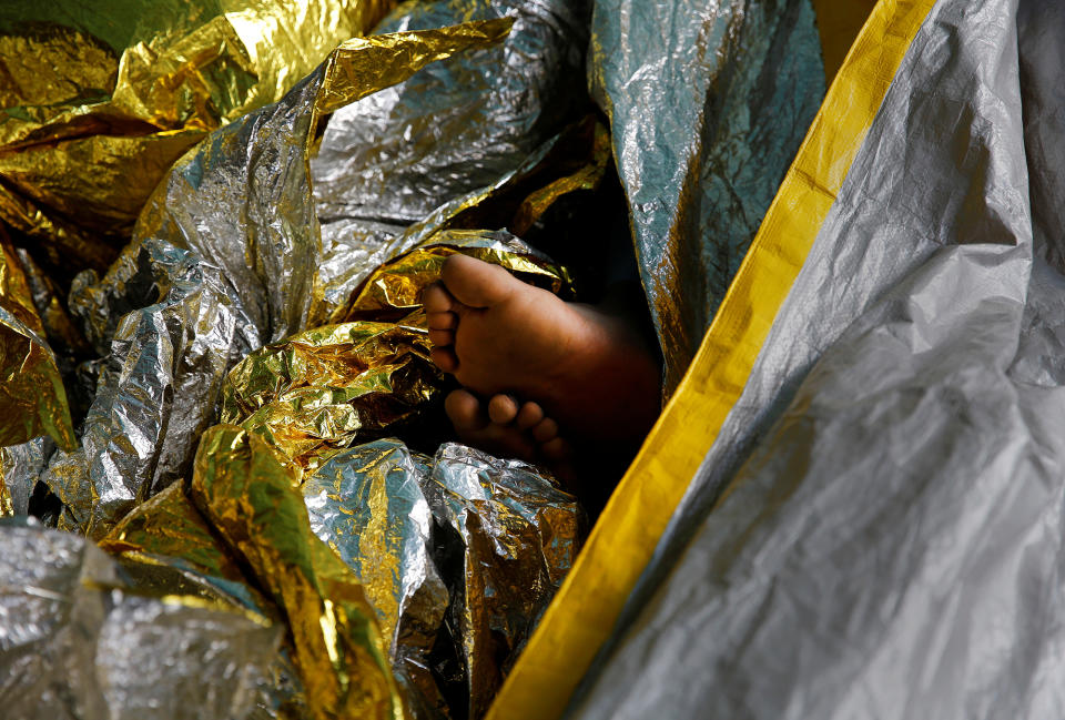 African migrants rescued off the Libyan coast