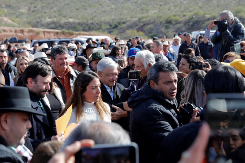 Mexican President Obrador visits the Mexican-American Mormon community in La Mora