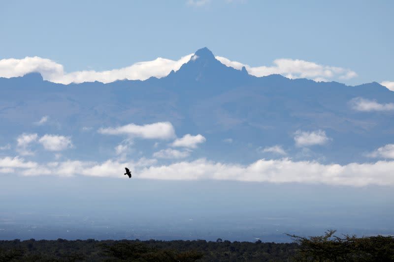 FILE PHOTO: Mount Kenya is seen from the Ol Pejeta Conservancy in Laikipia national park