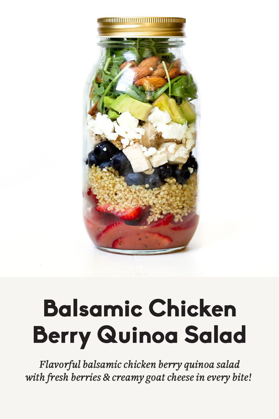 Balsamic Chicken Berry Quinoa Salad