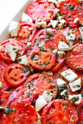 Three-Cheese Marinated Tomato Salad