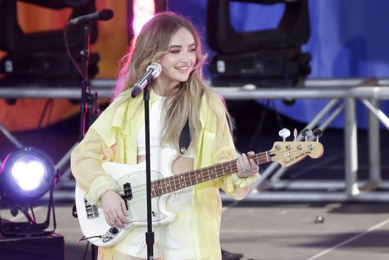 Sabrina Carpenter performs on "Good Morning America" in 2019. File Photo by John Angelillo/UPI