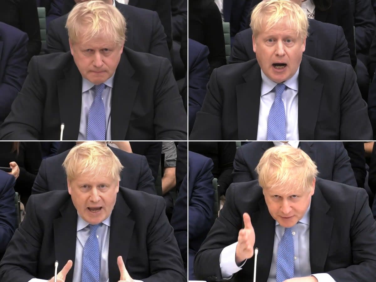 Boris Johnson endured a torrid time at the Partygate hearing on Wednesday (Reuters)