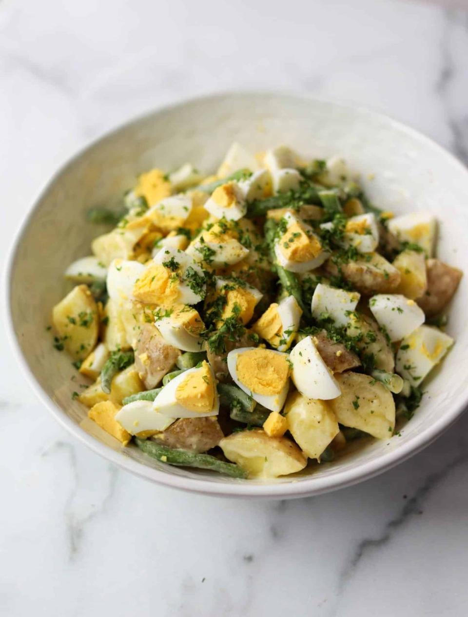 green bean potato salad