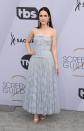 <p>Wearing Dior with Jimmy Choo shoes. <em>[Photo: Getty]</em> </p>