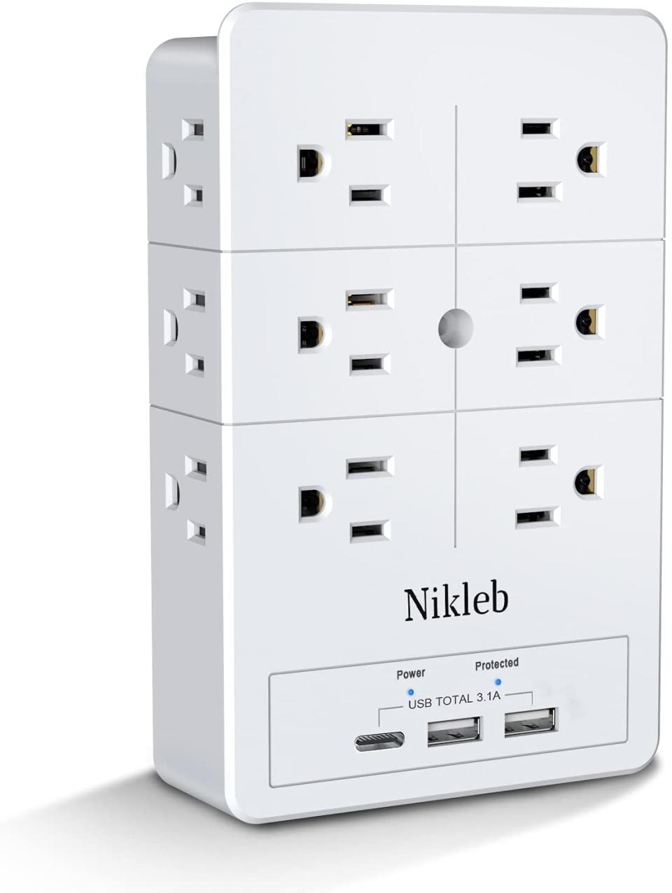 Nikleb 12-Outlet Surge Protector