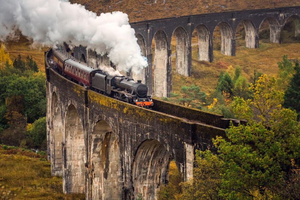 1) Glide through the Scottish Highlands with Carol Kirkwood