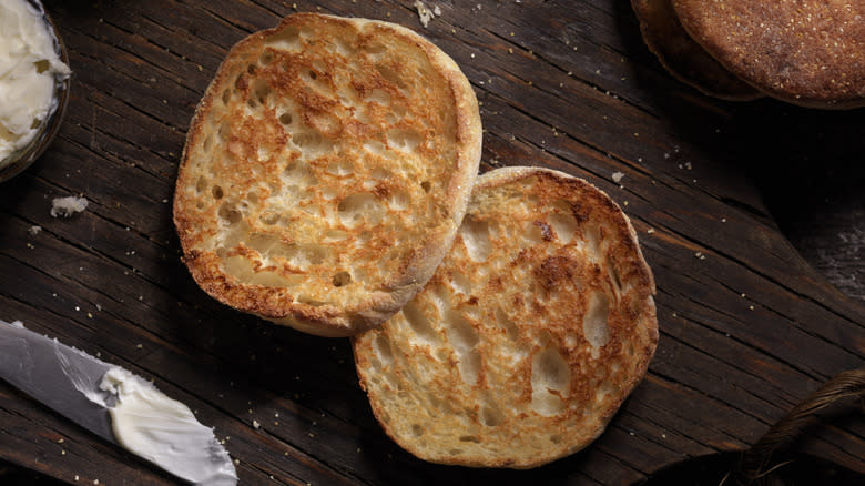 Toasted english muffin