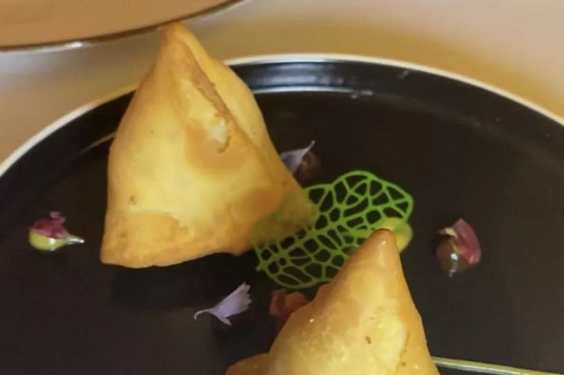 Vegetable samosas at the Warbrook