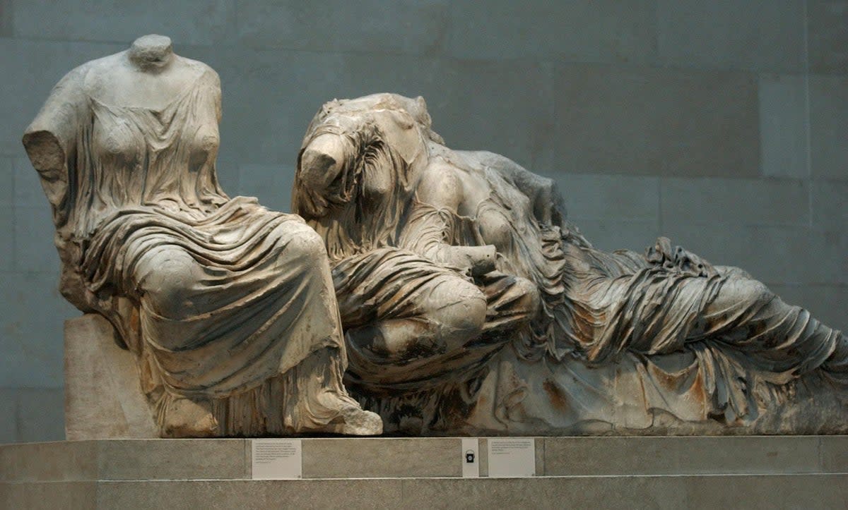 Sections of the Parthenon Marbles at the British Museum (Matthew Fearn/PA) (PA Archive)
