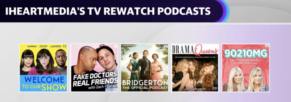 iHeartMedia's top rewatch podcasts (Source: iHeartMedia)