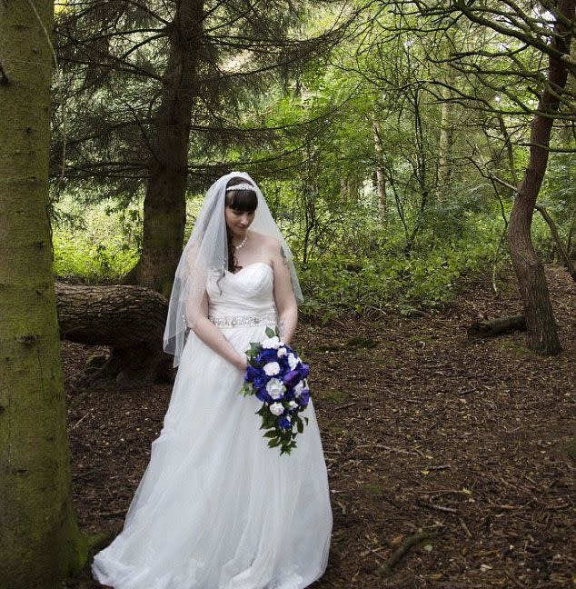 Chloe made Chareen Wheatley clamber through muddy puddles alone for a photo shoot in the woods that left her dress filthy. Photo: Caters