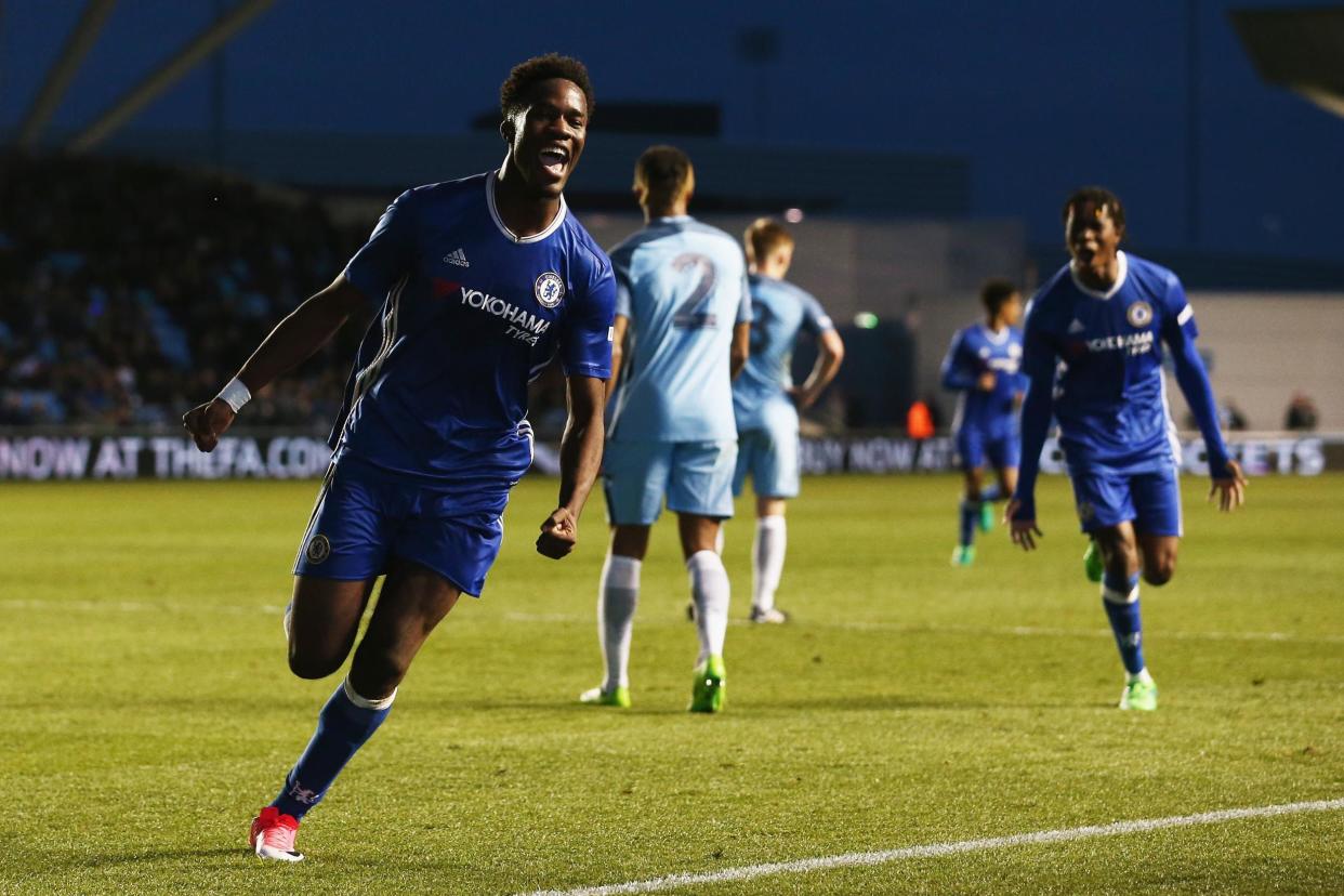 Ugbo in action for Chelsea earlier this season: Getty Images