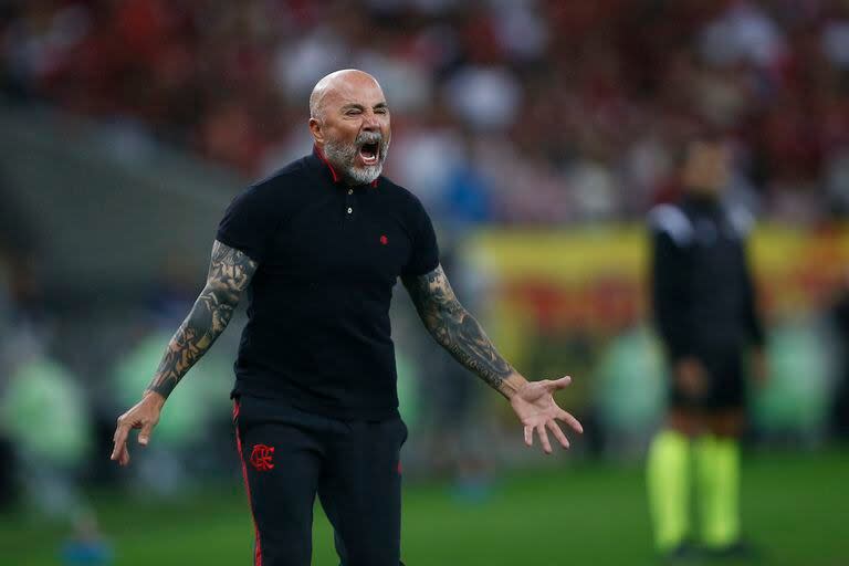 Jorge Sampaoli, en una imagen de su último trabajo, al frente de Flamengo, donde tuvo más de un problema