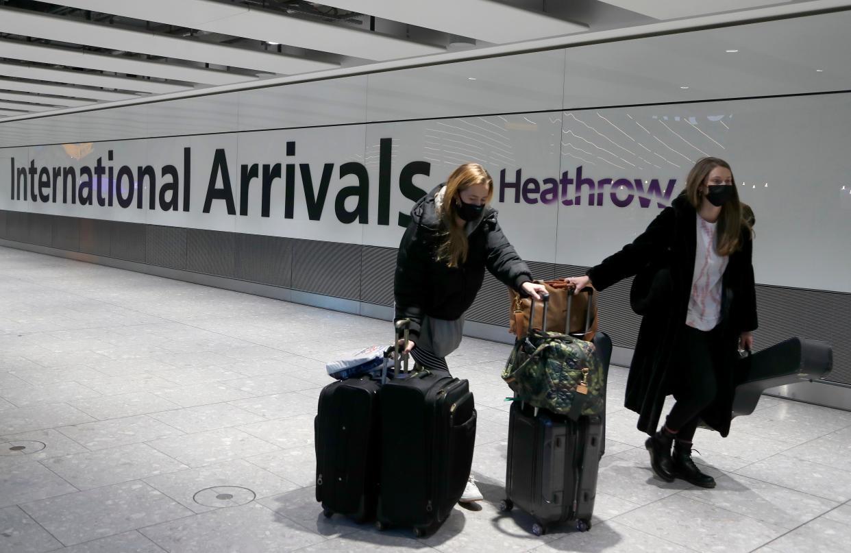 Arrivals from certain countries must stay at designated quarantine hotels (AP)