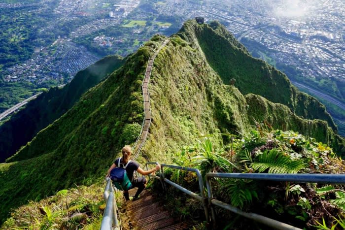 The 'Stairway to Heaven' in Hawaii, otherwise known as the Ha‘ikū Stairs, will soon be removed; (photo/Shutterstock)