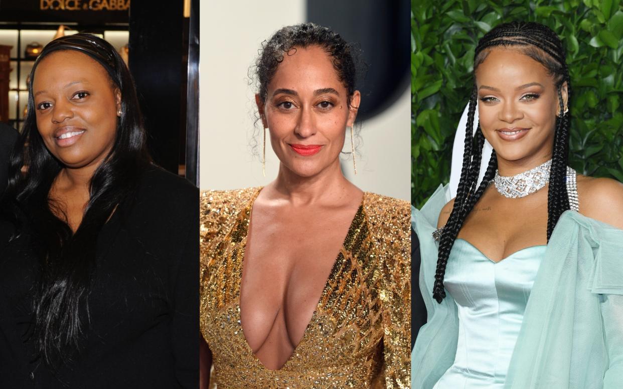 L-R: Pat McGrath, Tracee Ellis Ross and Rihanna - getty