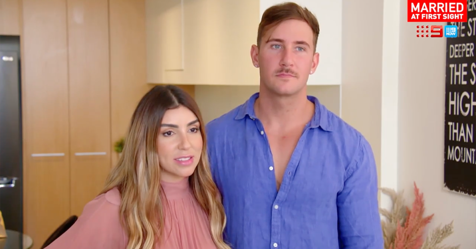 MAFS' Carolina Santos and Daniel Holmes.