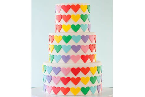 Rainbow of Love Cake