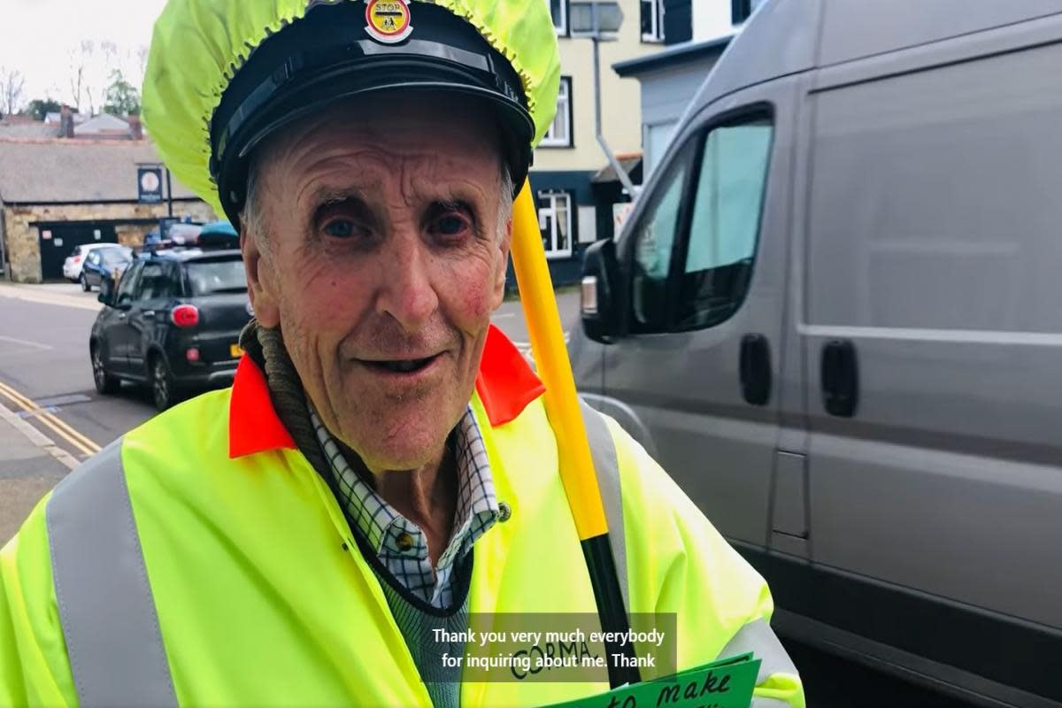 Chacewater lollipop man Ritchie Northey has thanked people for their support <i>(Image: Dulcie Tudor)</i>