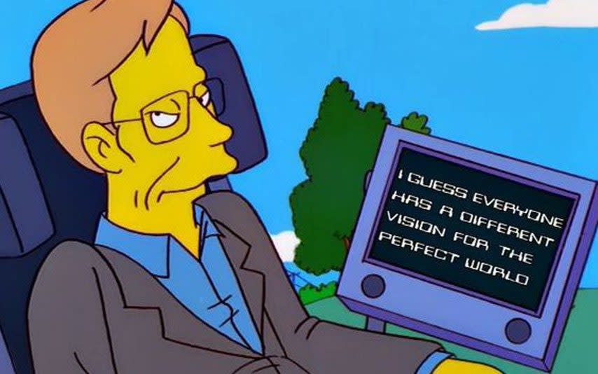 Professor Stephen Hawking in The Simpsons - Fox