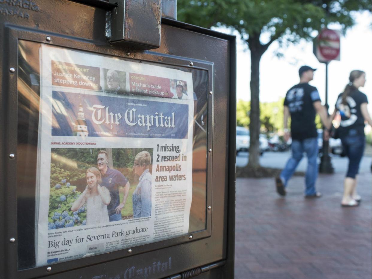 The five victims all worked in the Capital Gazette offices: Getty