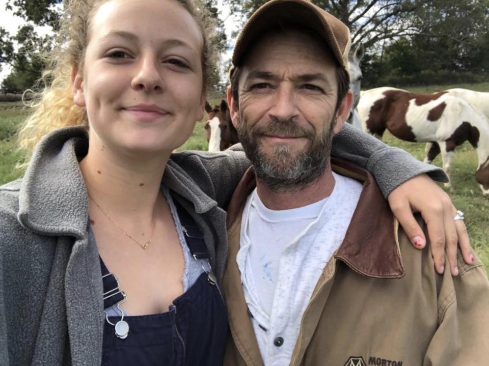 Luke Perry with his 18-year-old daughter, Sophie. (Photo: Sophia Perry via Instagram)