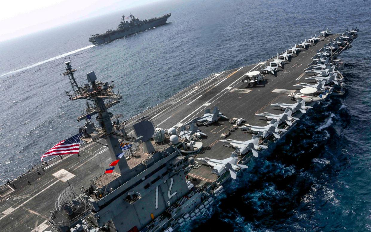 The USS Abraham Lincoln, one of the US Navy's nuclear-powered aircraft carriers