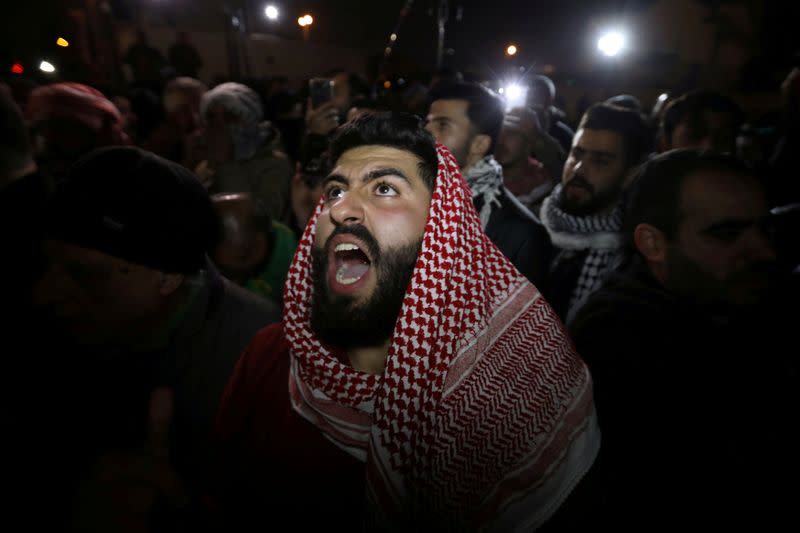 Protest near U.S. Embassy in Amman