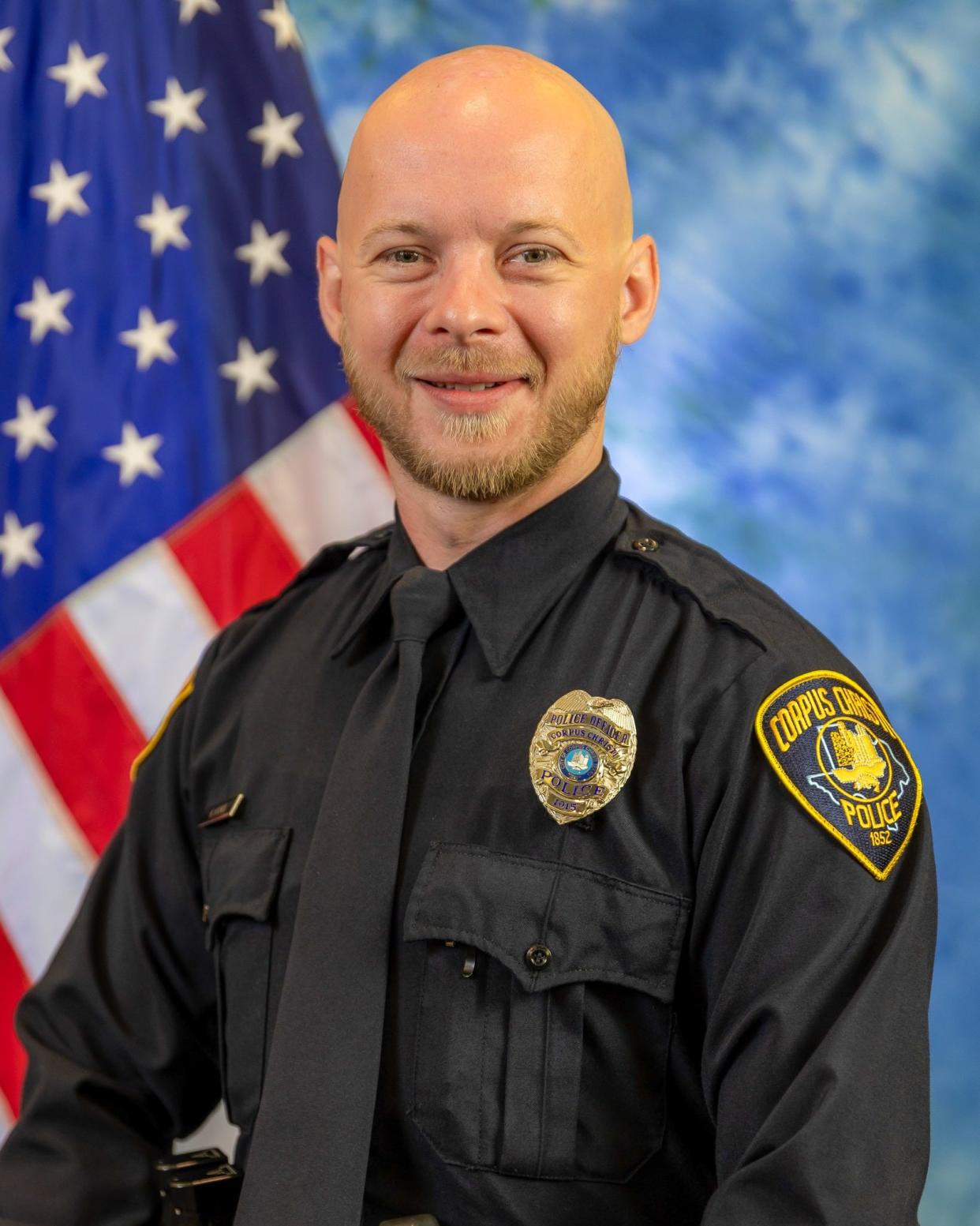 Corpus Christi Police Department officer Kyle Hicks was shot while responding to a disturbance and call of shots fired Saturday morning. Co-workers and family have organized a GoFundMe campaign on his behalf.