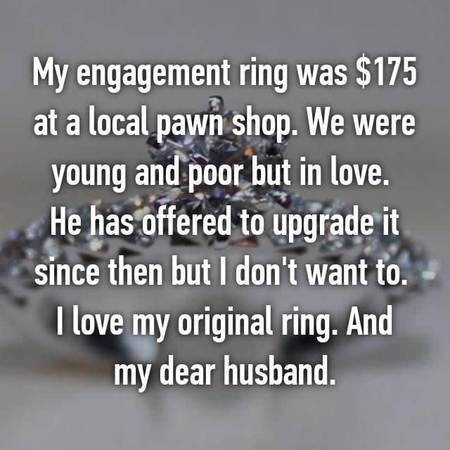 But most said their ring had too much sentimental value. Photo: Whisper.com