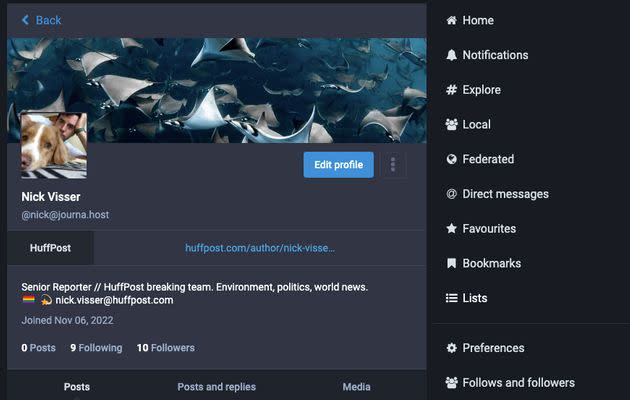 The Mastodon homepage looks a lot like Twitter, with server-specific 