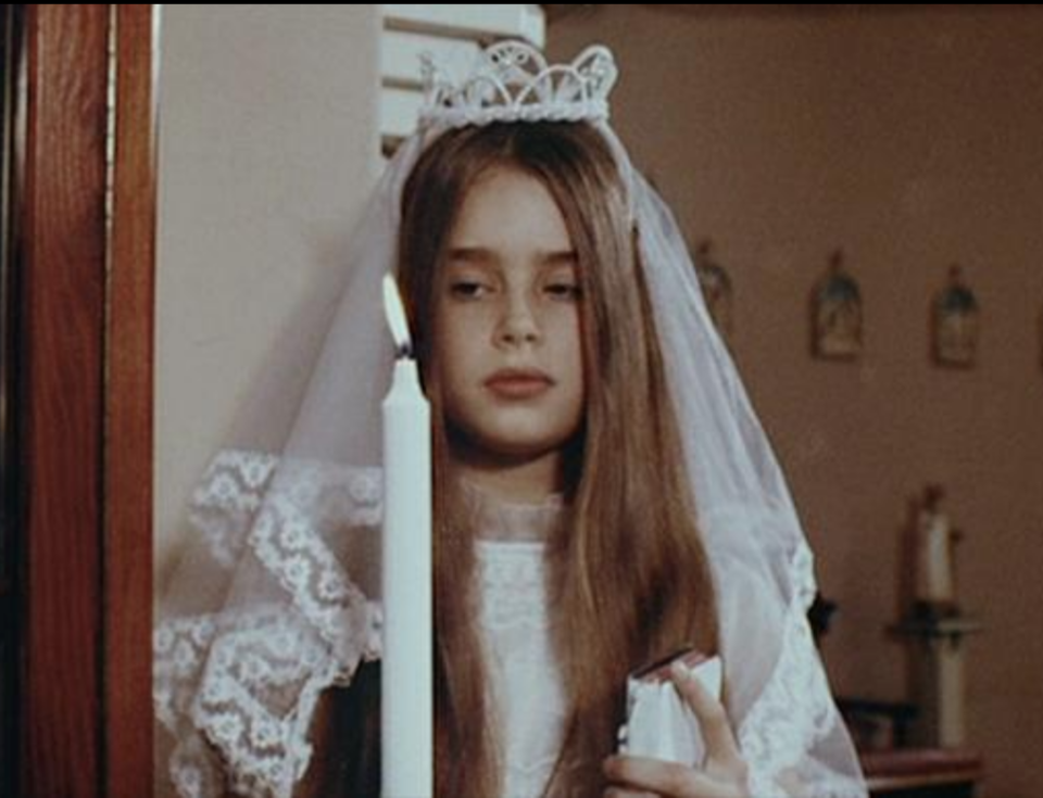 Then: Brooke Shields in 'Alice, Sweet Alice'