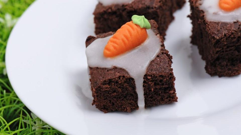 Carrot Brownie Cupcake for Easter