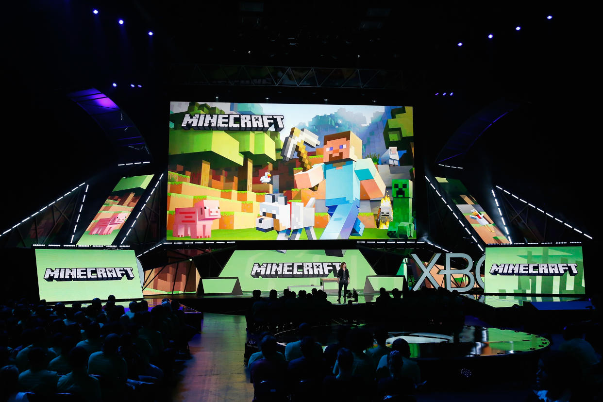 Minecraft launched in 2011 and has since become a worldwide phenomenon.  (Photo by Christian Petersen/Getty Images)