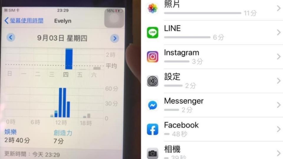 女子PO出維修期間的手機使用紀錄。（圖／翻攝自爆料公社）