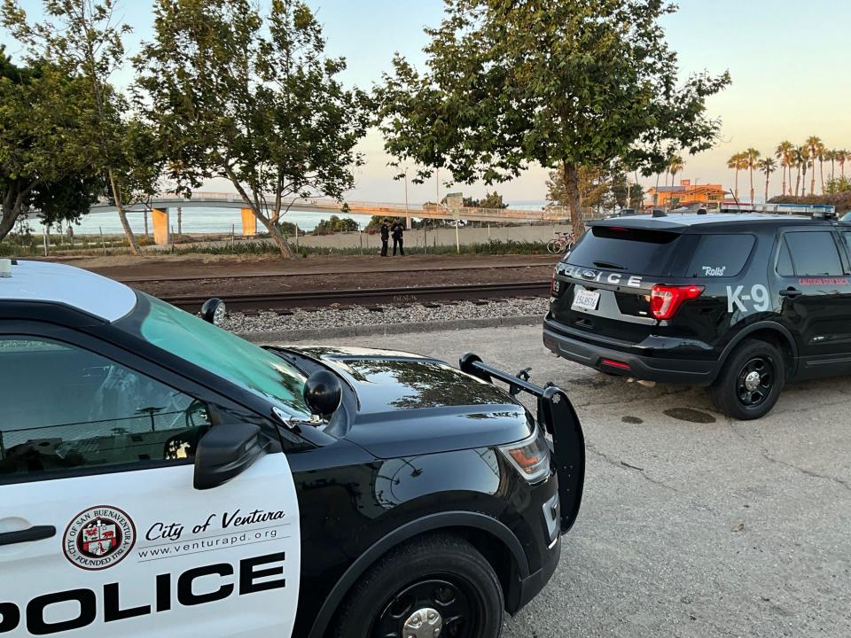 Ventura police investigators responded to an officer-involved shooting near Ash and Front streets in Ventura early Thursday morning. A dog was killed in the shooting. No one else was injured.