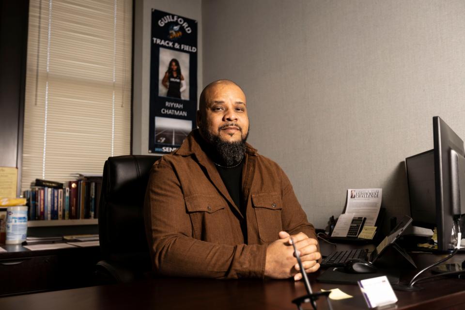 Comprehensive Community Solutions Executive Director and CEO William Chatman poses Thursday, Feb. 29, 2024, for a portrait in his office in Rockford.