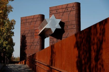 FILE PHOTO: The new Holocaust museum called the House of Fates is pictured in Budapest, Hungary, October 15, 2018. REUTERS/Bernadett Szabo