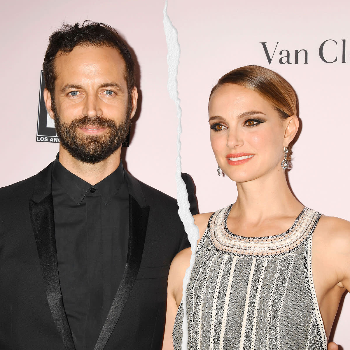 Natalie Portman and Benjamin Millepied in 2019 at the LA Dance Project Annual Gala