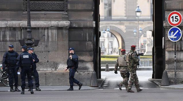 Police and soldiers are at the scene. Source: Getty