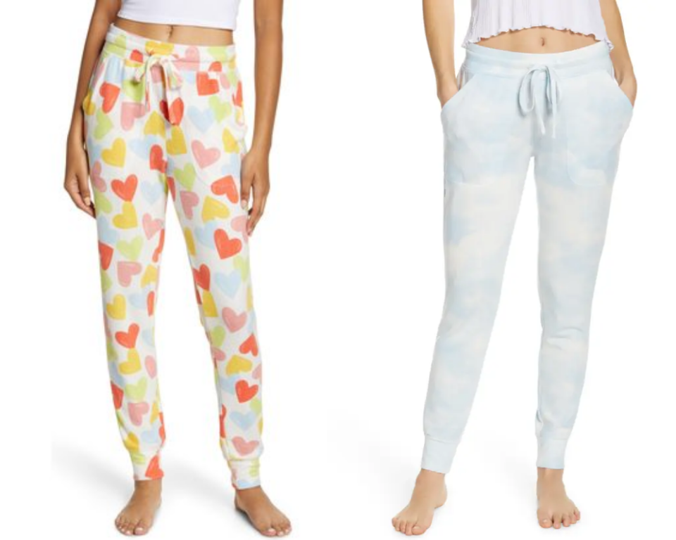 The BP. Comfy Joggers also come in fun prints like clouds and hearts. Images via Nordstrom.