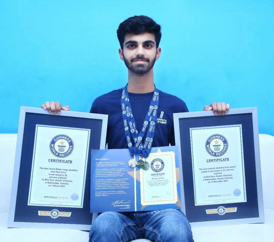 Bilal Ilyas Jhandir breaks the Guinness World Record for identifying the most Taylor Swift songs in under a minute.