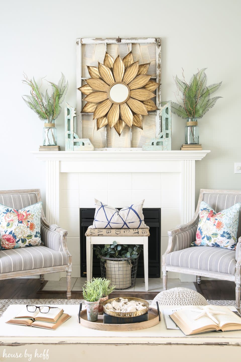 summer decorating ideas mantel