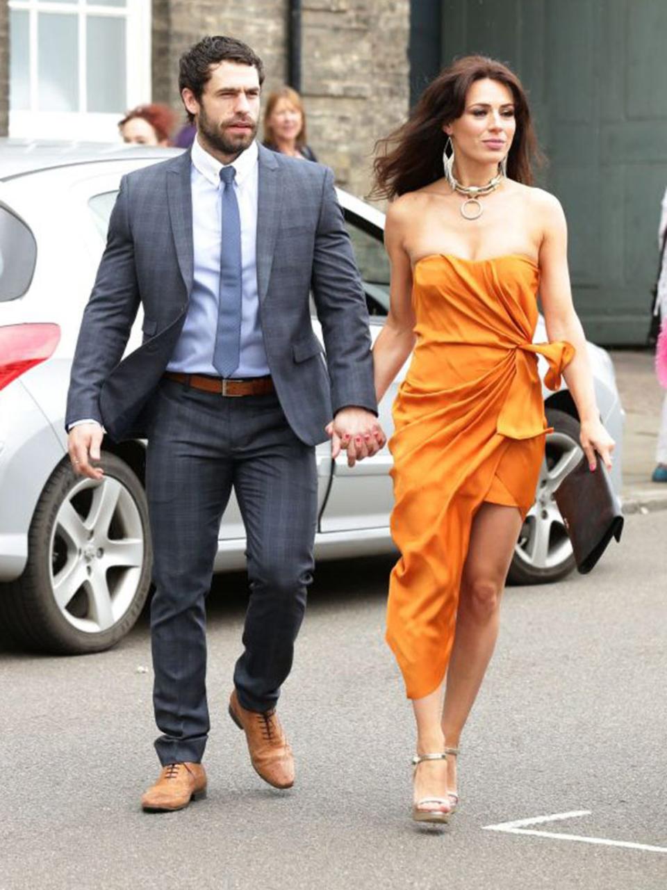 Kelvin Fletcher with wife Liz Marsland (Yui Mok/PA)