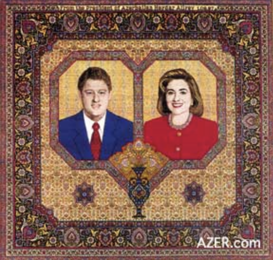 A portrait rug