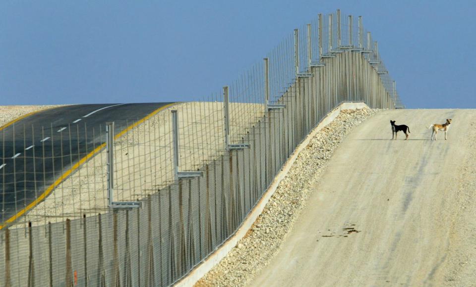 Separation fence near Jayous, West Bank.