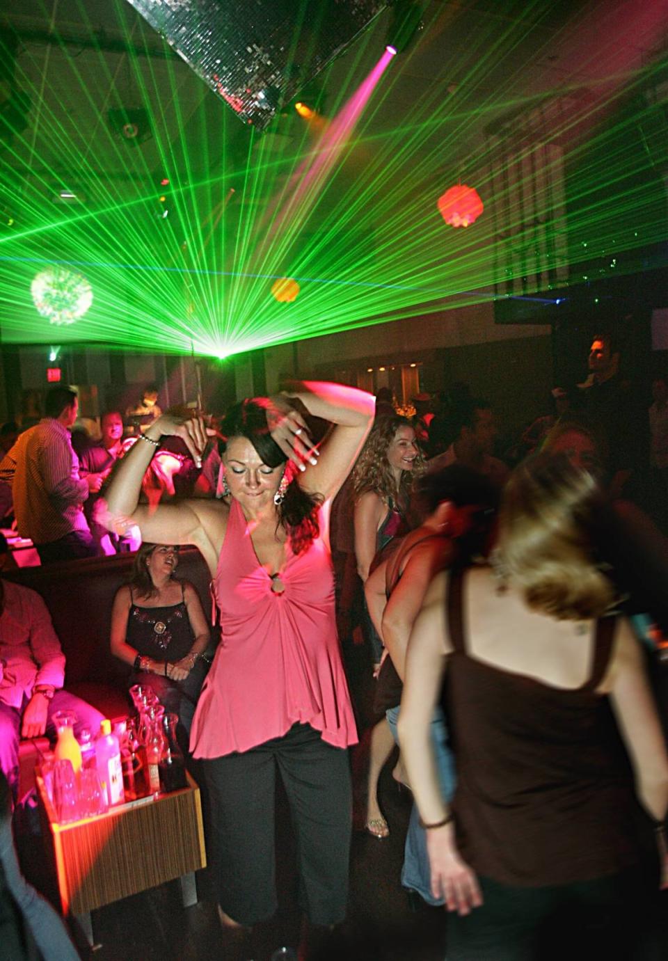 The 2005 scene at Club Amika in South Beach.