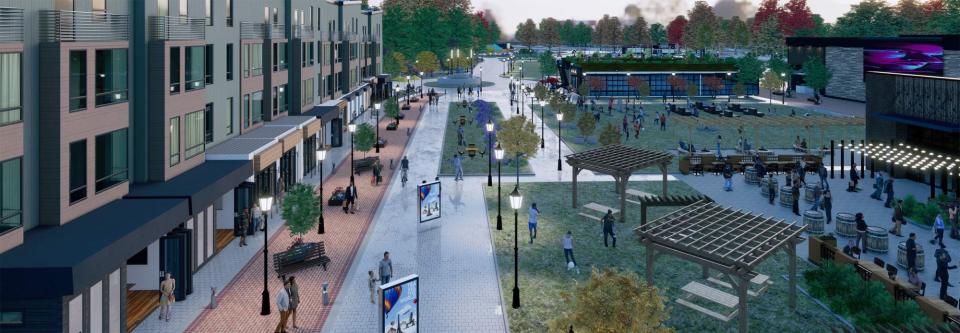 Green space in included in early conecputal images for phase 2 of The Ridge development in Rochester.