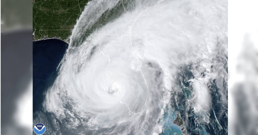 巨獸級颶風伊恩（Hurricane Ian）。（圖／達志／美聯社）